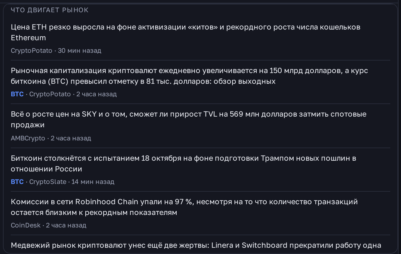 Only the news that moves price